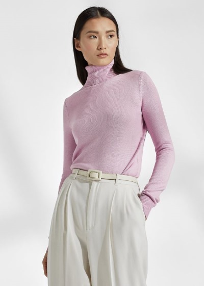 Sueter Ralph Lauren Mujer Morados - Lacquered Turtleneck - FIHVM4562